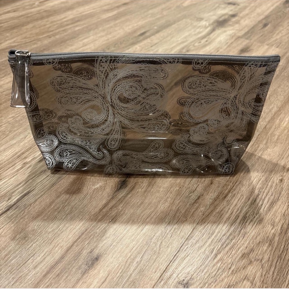 Transparent Paisley Cosmetic Bag